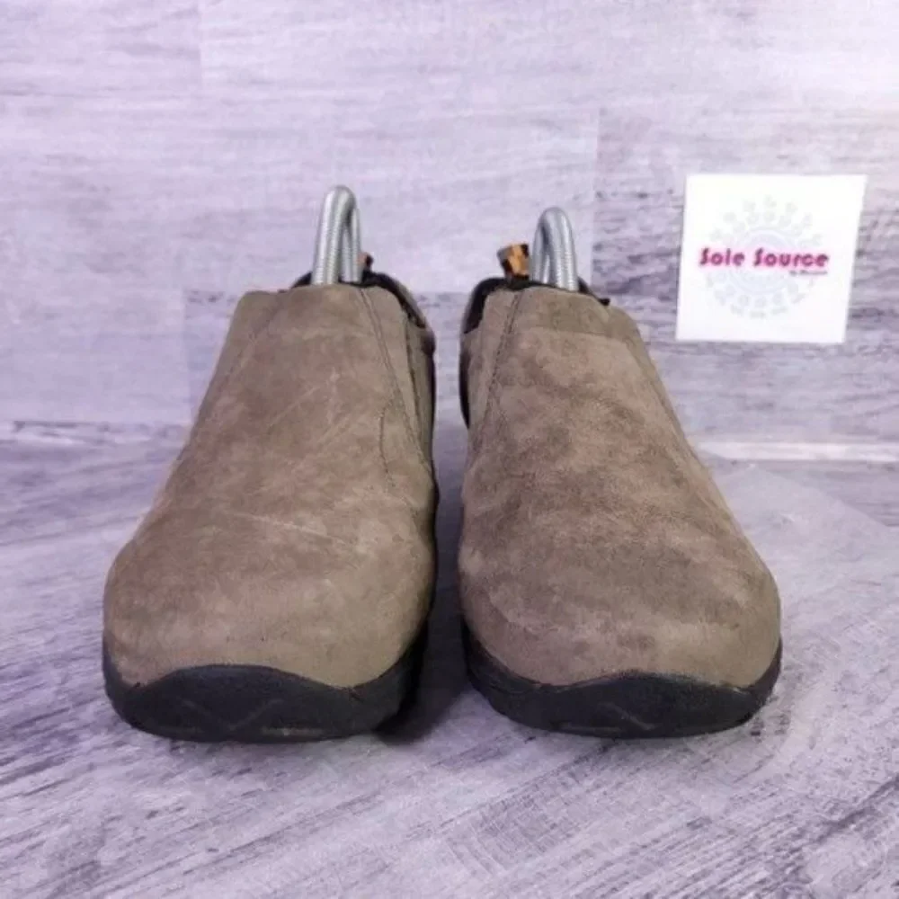 Merrell Suede Jungle Moc Kids Slip on Loafer Brown Youth sz 6